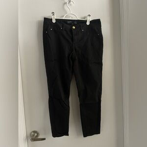 RW&CO. Natalie Black Jeggings with Gold Button